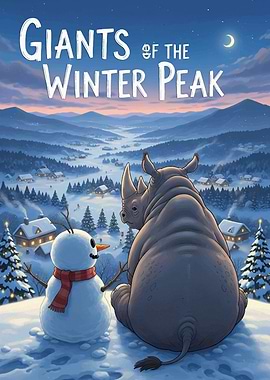 Giants of the Winter Peak Illustration