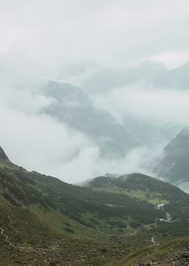 Misty Mountain Landscape