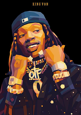 King Von wpap art
