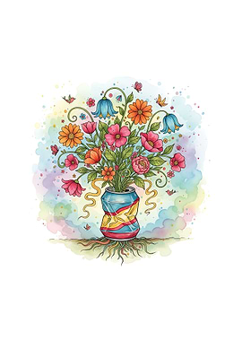 Flowers in a Crushed Can