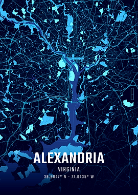 Alexandria Midnight City Map