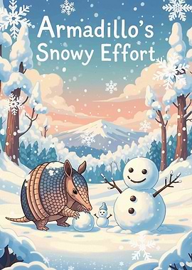 Armadillo's Snowy Effort