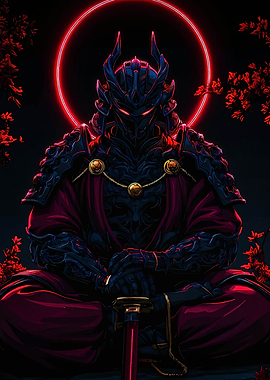 Dark Samurai with Red Aura