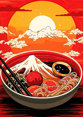 Ramen Bowl Mountain