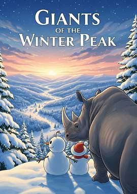 Giants of the Winter Peak Illustration