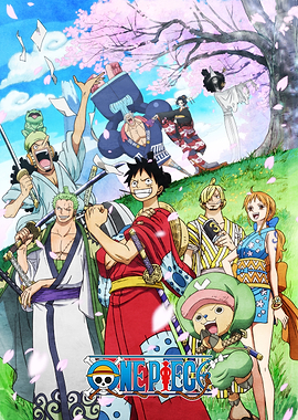 Straw Hats in Wano Blossoms