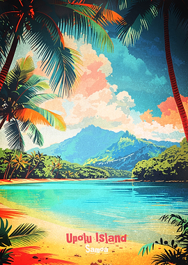 Samoa Travel Poster