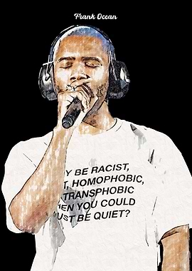 Frank Ocean Portrait with Text Tee
