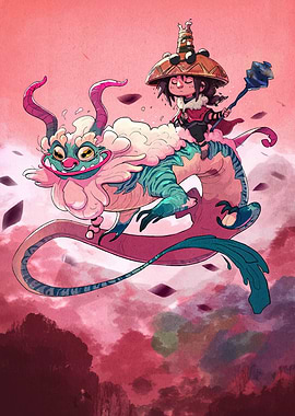 Dragon Rider Fantasy Illustration