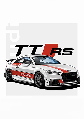 Audi TT RS Car Illustration