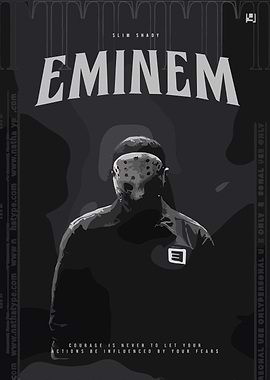 Eminem Slim Shady Masked Portrait Art