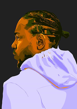 Kendrick Lamar Portrait Digital Art