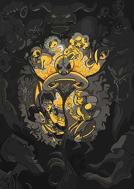 Don't Starve Together: Survival Horror Illustration