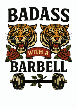 Badass with a Barbell Graphic