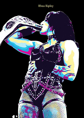 Rhea Ripley Pop Art
