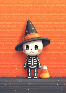 Cute Halloween Skeleton