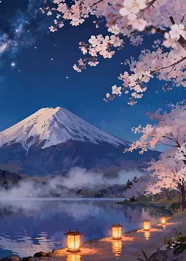 Japan mount fuji Sakura v2