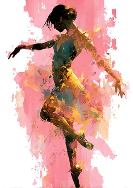 Abstract Ballerina Painting