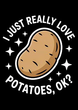 I Love Potatoes Graphic