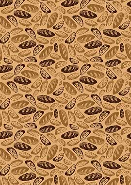 Bread Pattern Background