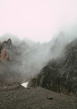 Misty Mountain Landscape