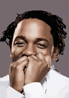 Kendrick Lamar Portrait Digital Art Illustration