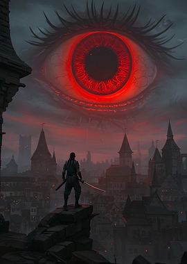 Ninja and the Giant Red Eye