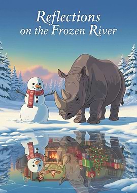 Reflections on the Frozen River Artwork