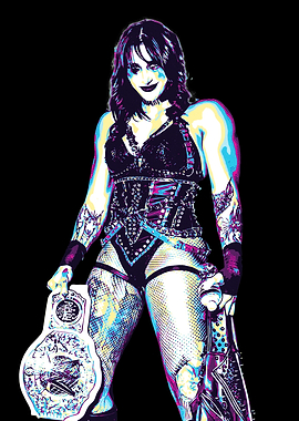 Rhea Ripley Wrestling Champion Pop Art