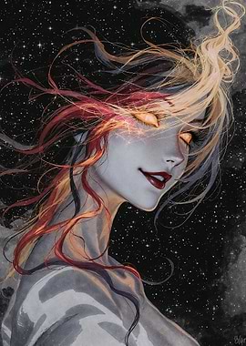 Celestial Woman Portrait