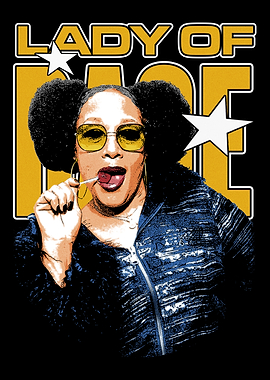 Lady of Rage Pop Art Poster