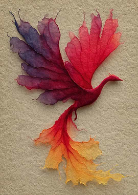 Colorful Phoenix Art
