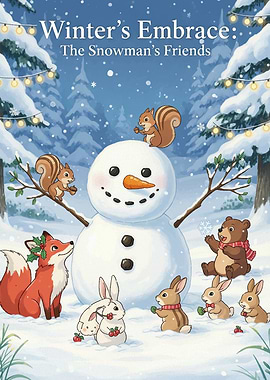 Winter's Embrace: The Snowman's Friends