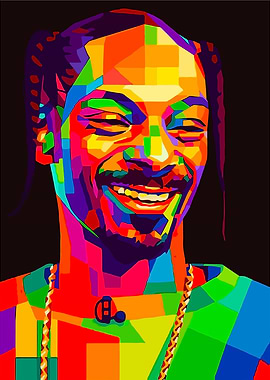 Snoop Dogg Colorful Portrait
