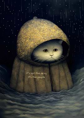 Cat in a Hooded Cloak