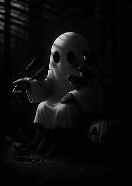 Creepy Halloween Ghost