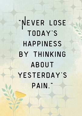 Inspirational Quote with Floral Accents