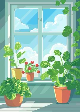 Plants by the Window
