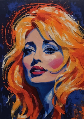 Dolly Parton Portrait Painting
