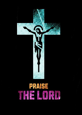 Praise the Lord Cross Illustration