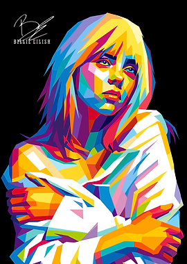 Billie Eilish Pop Art Portrait