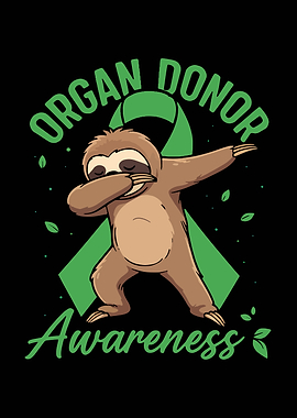 Organ Donor Awareness Sloth Dabbing