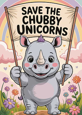 Save the Chubby Unicorns Cartoon
