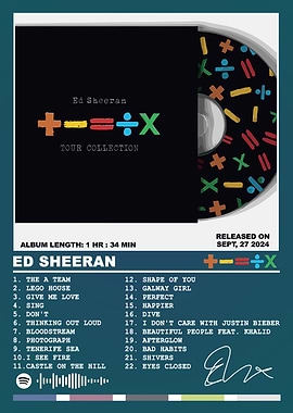 Ed Sheeran Tour Collection Album Art