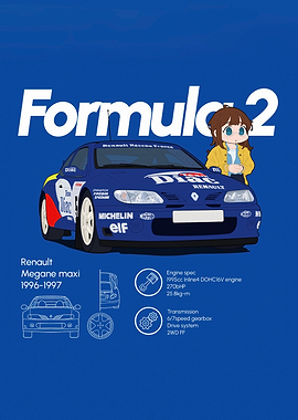 Renault Megane Maxi Formula 2 Illustration