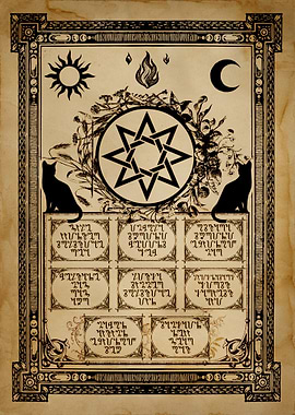 Witch calendar - Wheel of the Year