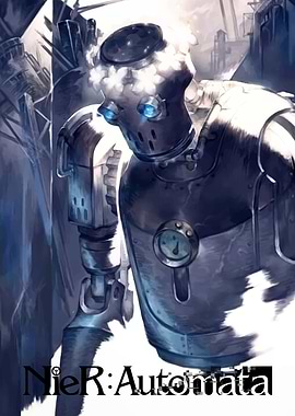 NieR: Automata Robot Illustration