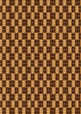 Brown and Beige Checkered Pattern