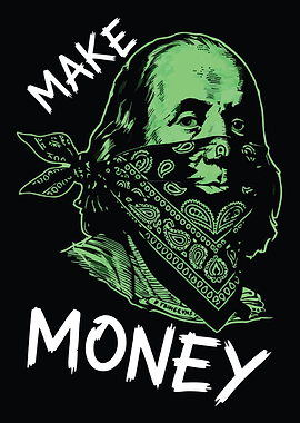Benjamin Franklin Make Money Bandana