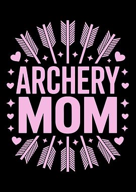 Archery Mom Pink Graphic Design